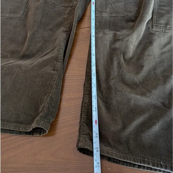 CoH Citizens Of Humanity Marcelle Easy Cargo Green Cord Pants, Size 31 - Picture 6 of 9